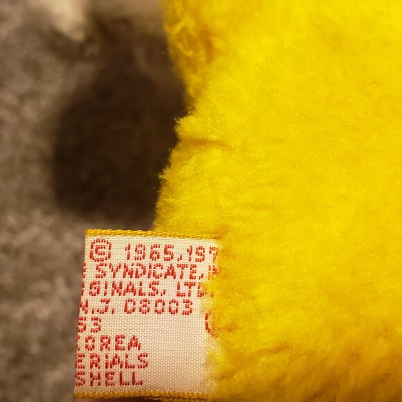 Vtg Plush Snoopy 1968 Hugging Woodstock 1965 Peanuts Stuffed United Feature 11" - Picture 3 of 4